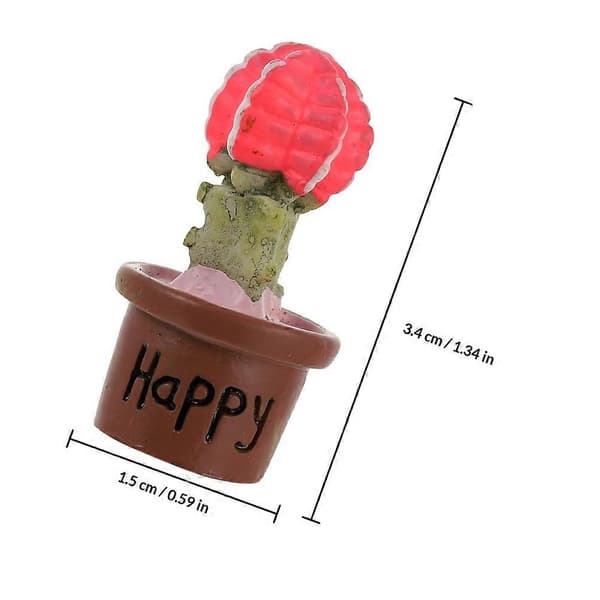 Flerfärgad tecknad simulering suckulenter Mini krukväxt Bonsai för dekoration 7 st