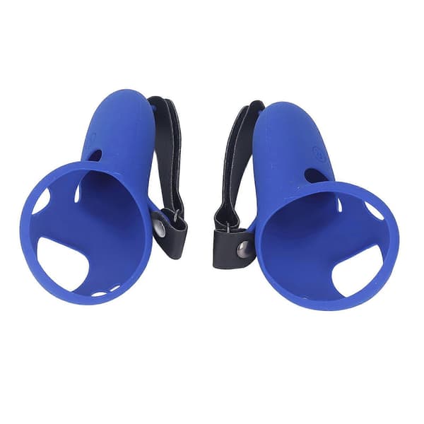 2st Touch Controller Grip Cover Silikongreppskydd med knogremmar för Meta Quest Pro Blue Style B