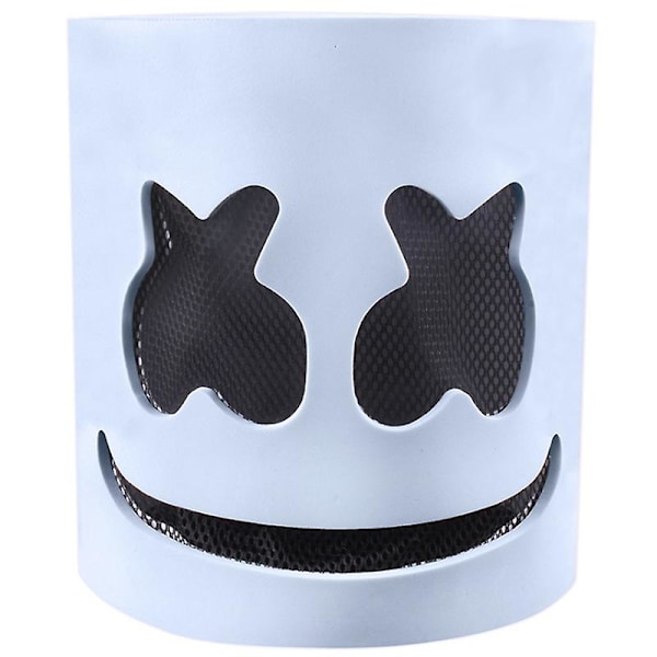 Halloween DJ Marshmello Full Head Mask Hjelm Cosplay Party Kostyme Musikkrekvisitter