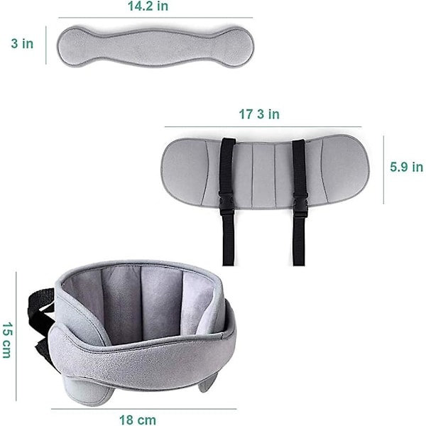 Nackstöd för bilbarnstol, sovstöd
