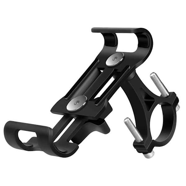 Ryra Metal Bike Phone Holder Motorcycle Aluminum Alloy Anti-slip Bracket gray Non rotatable