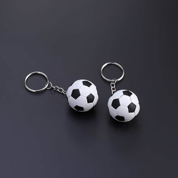 2PCS Sports Ball Nøkkelring Mini Fotball Nøkkelholder Bursdagsgave for Barn Tenåringer