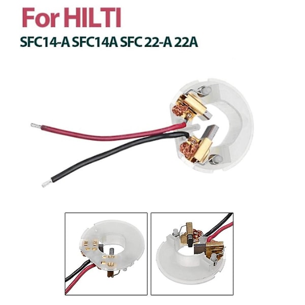 44mm Kullbørstbeslag for HILTI SFC14-A SFC14A SFC 22-A 22A Strømverktøydeler Tilbehør