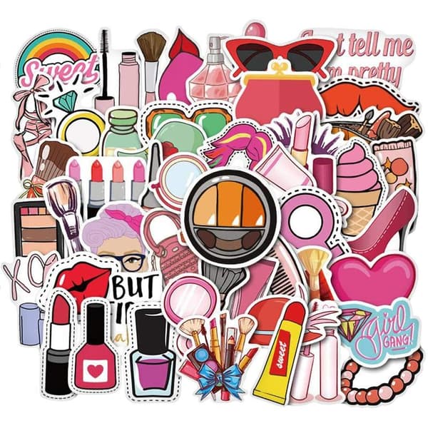 50x Stickers and Decals - VSCO Beauty multicolor multifärg