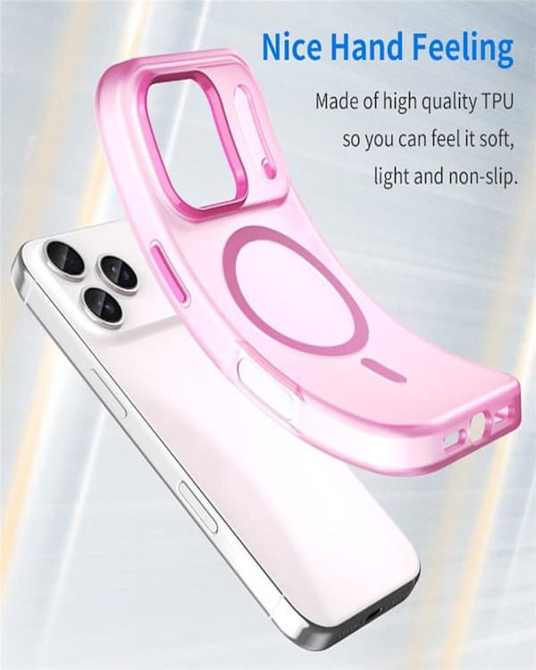 iPhone 17 Pro Deksel MagSafe Hybrid Matt Rosa
