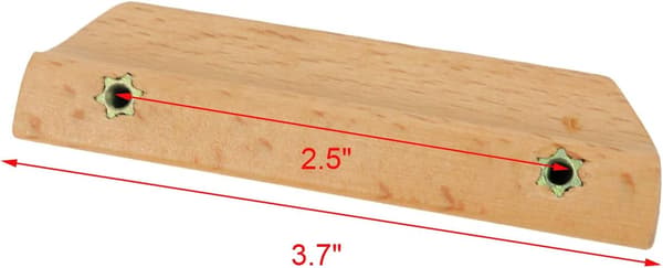 8 stk. skab træhåndtag og knopper 2,5 tommer (64 mm) hul