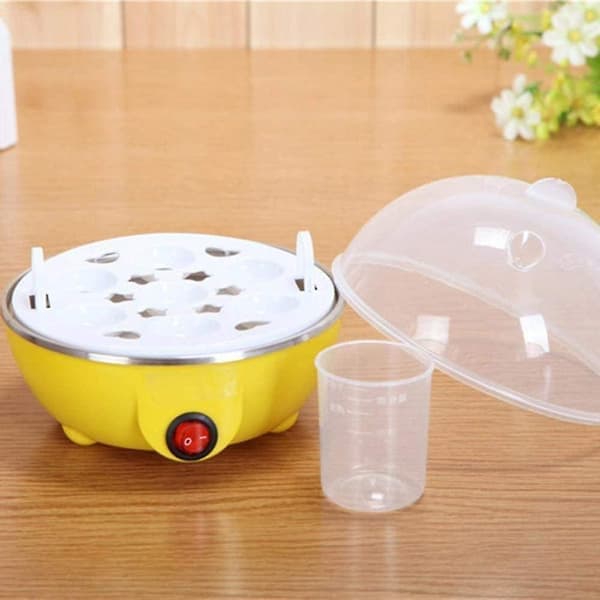 Egg Cooker, Egg Cooker Test Winner Egg Cooker For 1-7 Eggs With Indicator Light Automatic Shut-Off, Overheating Protection, Measuring Cup, Bpa-Free