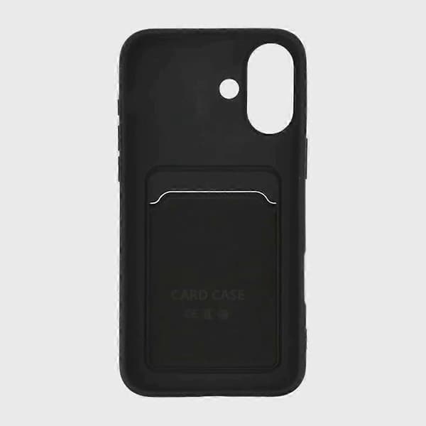 Silikoninen puhelinkotelo SIM-korttipaikalla iPhone 16:lle - Musta