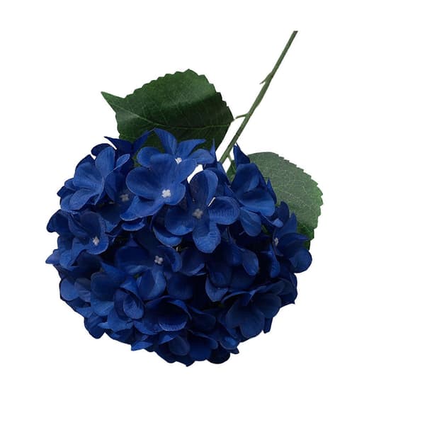 Kunstig Hortensia Blomst – til Midtpunkt & Udstilling – med Realistisk Dark Blue