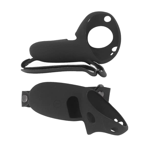 2 stk. Touch Controller Grebsdæksel Silikone Grebsdæksel Beskytter med Knoremme til Meta Quest Pro Black Style B