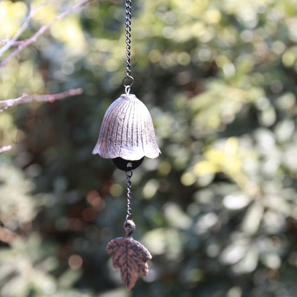 Japanese Cast Iron Wind Chime Bell Shape Outdoor Indoor Use
