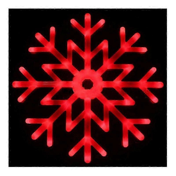 40 cm LED Snefnug Multicolor Lys Vedhæng Snowflake Light Blue