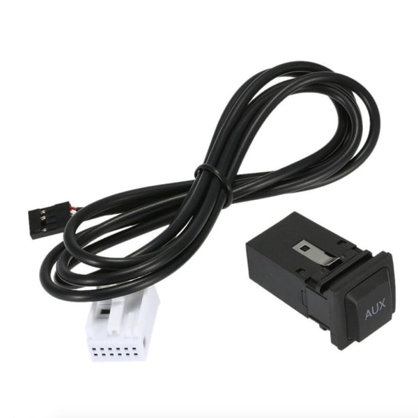 AUX-lydkabeluttak med ledning for VW Golf MK5 MK6 Jetta RCD310