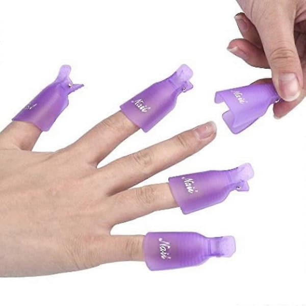 10 st akrylkonst Soak Off Cap Clip UV Gel Remover Wrap Tool style5613