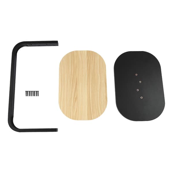 C-formet sidebord fritstående sofabord Log Black