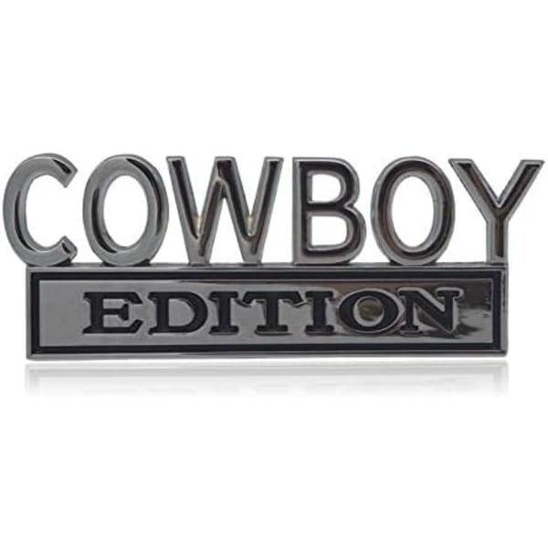 Universal Cowboy Edition Emblem Dekal Ersättning Bil Lastbil SUV Kompatibel med Ford F150 Jeep Dodge Chevrolet Badge