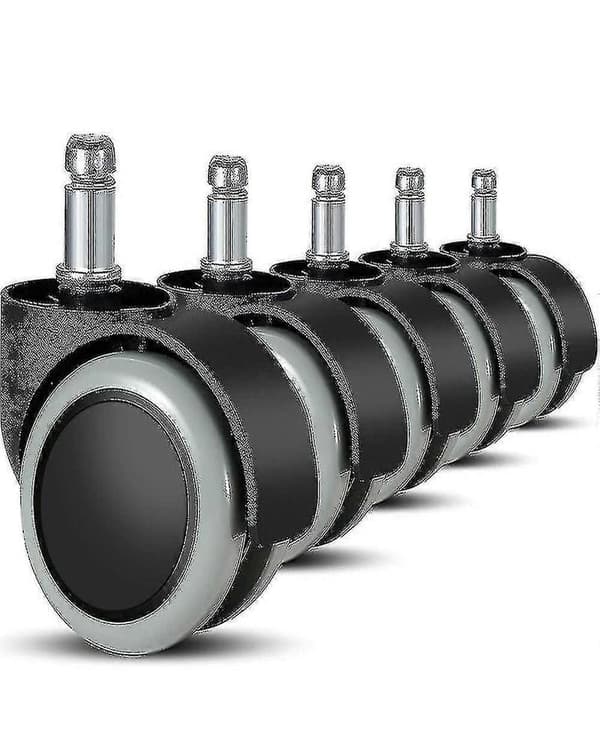 5-pakning kontorstolhjul 11 mm / 22 mm Erstatningshjul for harde gulv for gamingstoler, svingbare stoler, Pr