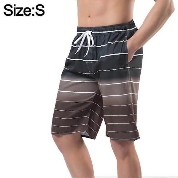 \"Herre strandbukser løse hurtigtørrende sommer shorts surfingbukser herre stribede shorts\" s
