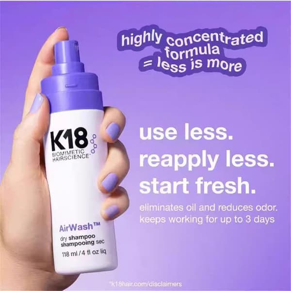 K18 AirWash Dry Shampoo 118ml/4 oz 1:a A