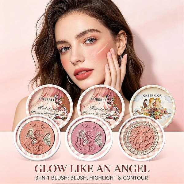 Cheerflor Romantic Angel Blush - Matt finish, langvarig, lett å blande, kunstnerisk design Red bean paste