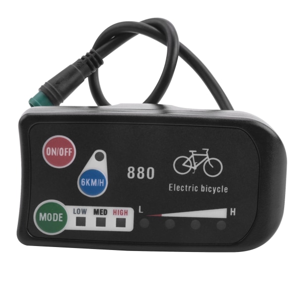 Electric Bicycle Display 36v 48v Ebike Ligent Control Panel Lcd Display Led880 Waterproof Controlle