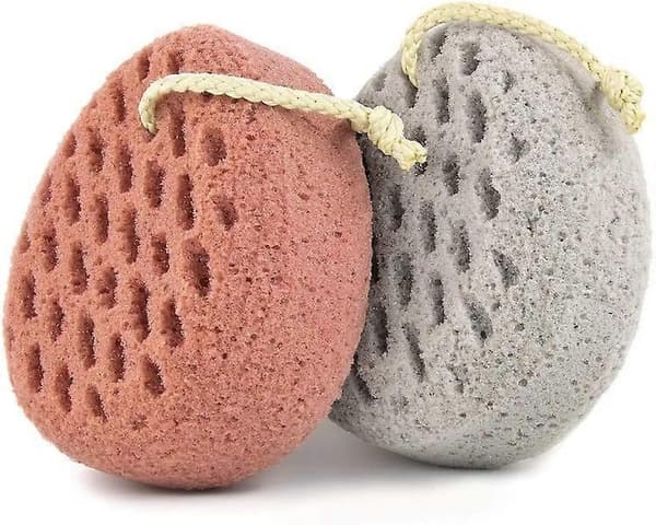 2-delt badesvampesæt: Loofah kropsskrubber