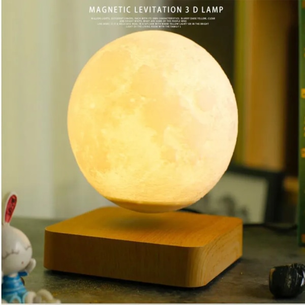 Magnetic Levitation 3D Moon Earth Lights LED Night Light Bedroom Decor Table Lamps Christmas Gift Room Desktop Decorative Lamp