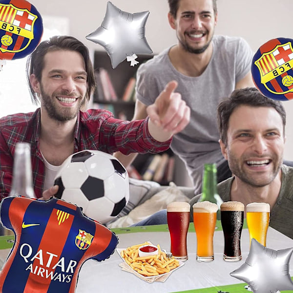 5 stk. fodboldballoner i folie til VM