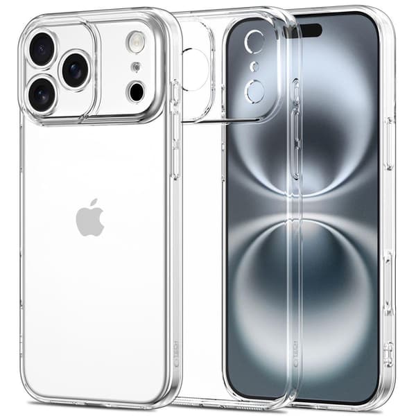 Tech-Protect iPhone 17 Pro Deksel FlexAir Transparent 50