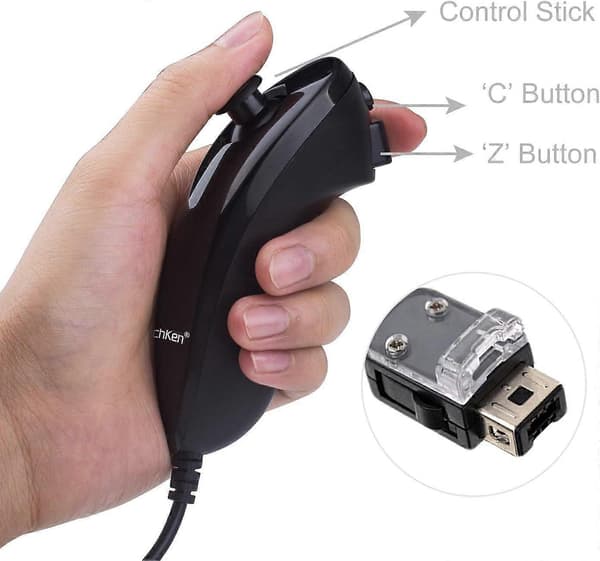 2025 Nyeste Motion Plus Wii Controller 2-pak med Nunchuck, Wii Remote