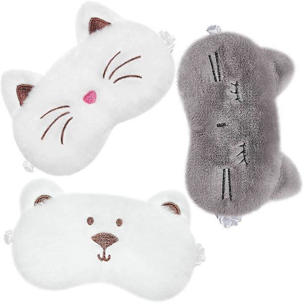 Sovmask Barn 3-pack Ögonmask Sött Djur2