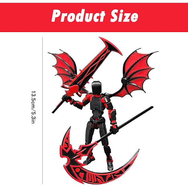 3D-printad Titan 13 Actionfigur, Multi-ledad Rörlig Roblox Leksak, Robot 13 Stop Motion Figurer För Spelälskare Skrivbordsdekorationer