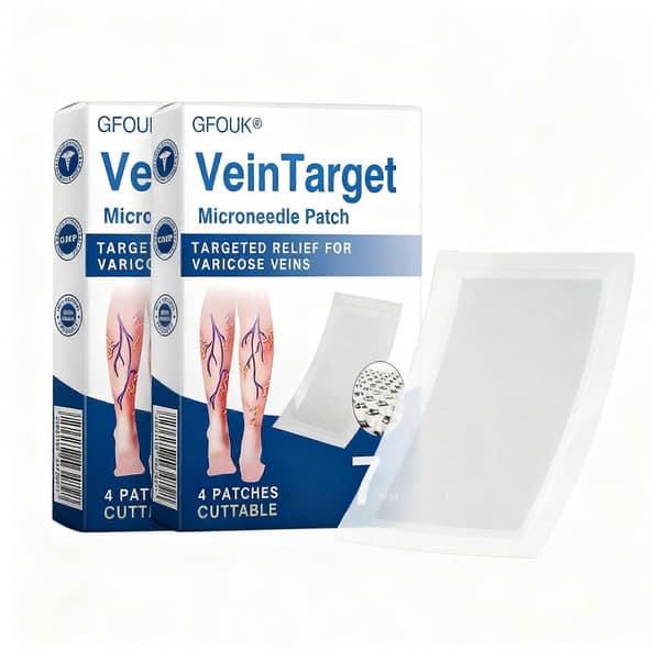 Vein Target Mikronålplåster för Åderbråck, Avancerad Åderbråcksbehandling för Ben, Målriktade Åderbråcksplåster 8PCS（2boxes）