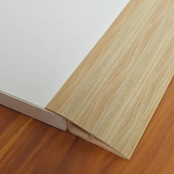 PVC Threshold Ramps, Threshold Bars, Threshold Reducers, Self-Adhesive Floor Transition Strips, Compensation Profile, 100 cm x 1 cm