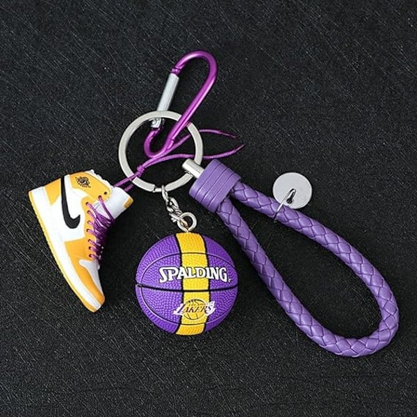 MH-Classic 2022 1:6 Realistisk Mini 3D Jordan Basketball Nøkkelring m
