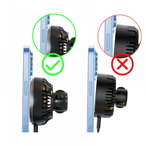 Magnetisk trådløs oplader med køling til iPhone 14