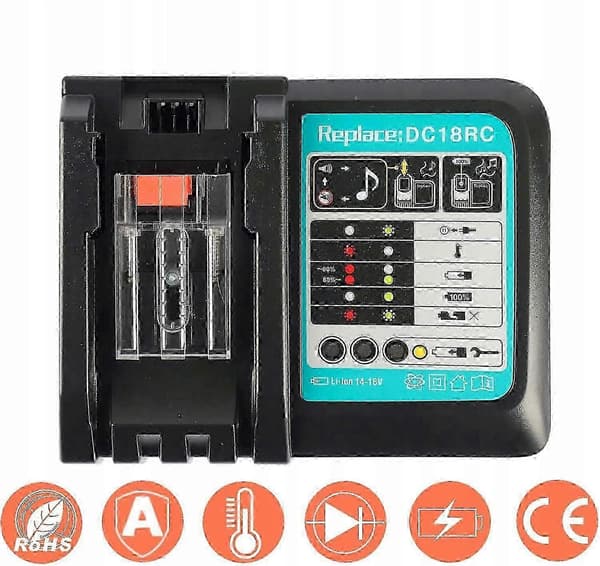 Oplader til Makita Dc18rc 14.4v 18v Li-ion