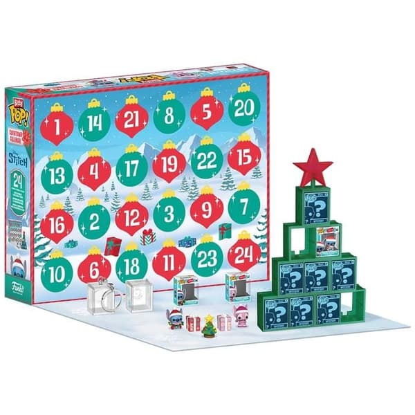 Funko Bitty POP Disney Stitch Julekalender mångfärgad
