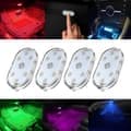 4-pack trådlösa LED-lampor för bilinteriör, LED-billampor