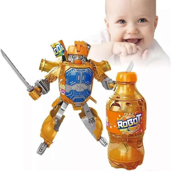 Cola Drikke Boks Deformert Brus Robot Transformerende Robot Samling Orange