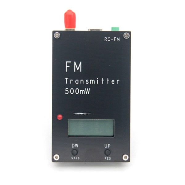 500mW FM-sändare med LCD-display 2000M 500mW 88‑108MHz FM-stereosändare med USB Type C-port