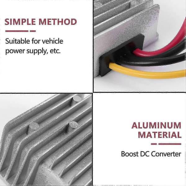 12V til 24V 360W DC Step Up Konverter 15A til Bil Lastbil