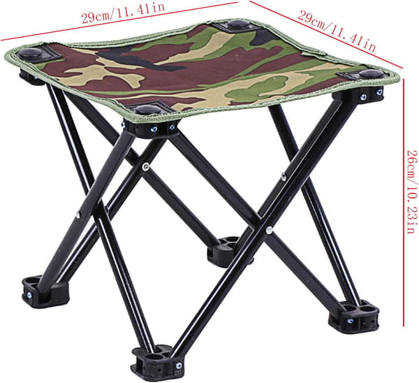 Mini Pall (29x29x26cm) Campingstol Sits Fällbar Bärbar