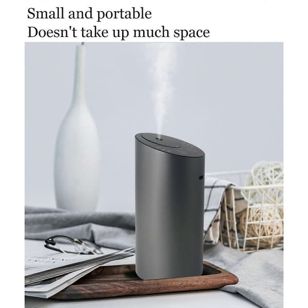 Justerbar Intensitet Aroma Dispenser Eterisk Olje Diffuser Metalltekstur for Duftende Miljø for Diverse Rom sølv silver