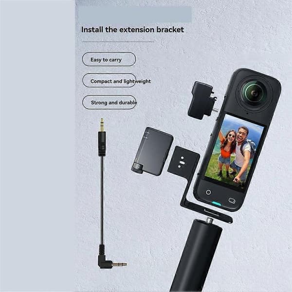 Invisible Microphone Cold Shoe for Insta360 X4/for DJI Mic Mini Microphone Adapter Camera Accessories