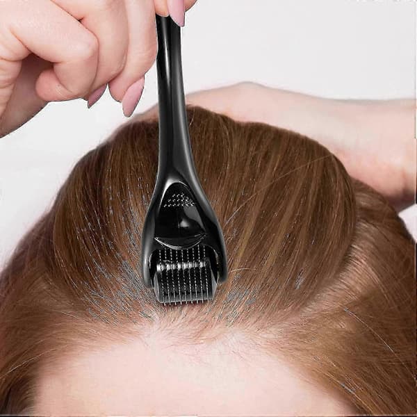 Dermaroller för hår- och skäggväxt - Microneedling-roller för ansikte, kropp och hårbotten