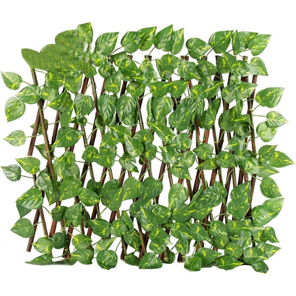 Kunstig bladhegn, træhave espalier, stræk espalier med blade