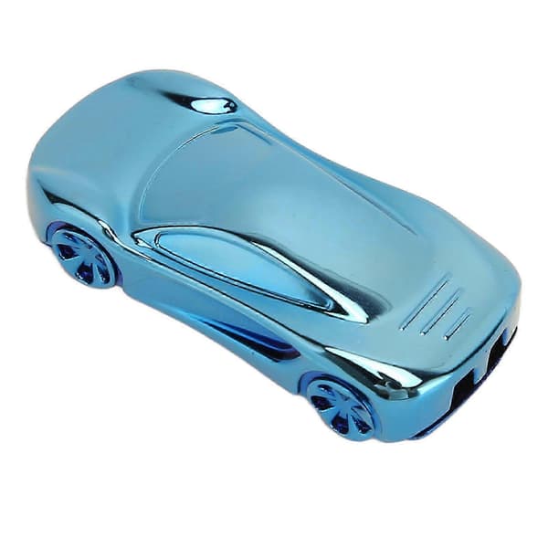 USB-flashdrev, 64 GB, cool sportsvognsform, metal, USB 2.0-interface, Plug and Play, blå