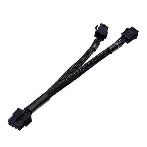 Dobbelt 6-pin hun til 8-pin han GPU strømadapterkabel