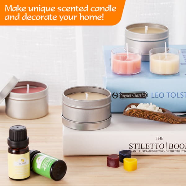 DIY Aromaterapi Lys | Hjemmelagde Duftlys Luftfriskere Mainstays Telys Hjemmelaget Aromaterapi DIY Lyssett Sett-XF9-